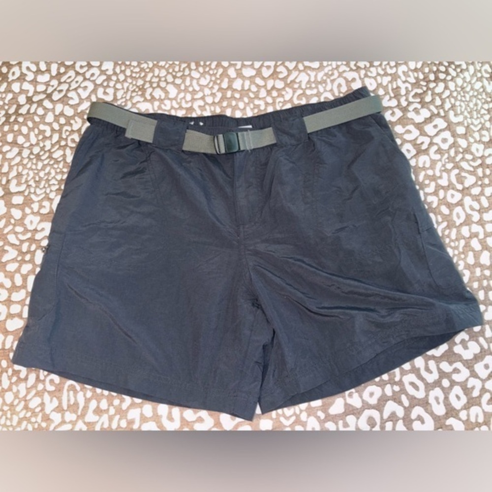 Women’s Black Lightweight Swim/Active Shorts with Built-In Belt